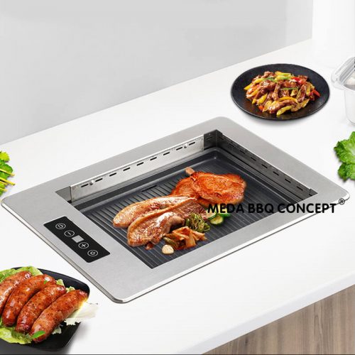 Korean Griller With Korean BBQ Grill Table