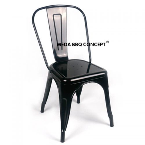 Black Metal Cafe Chair