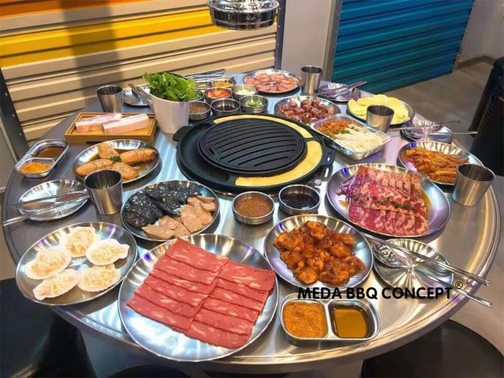 Barbecue Korean Grilling Table