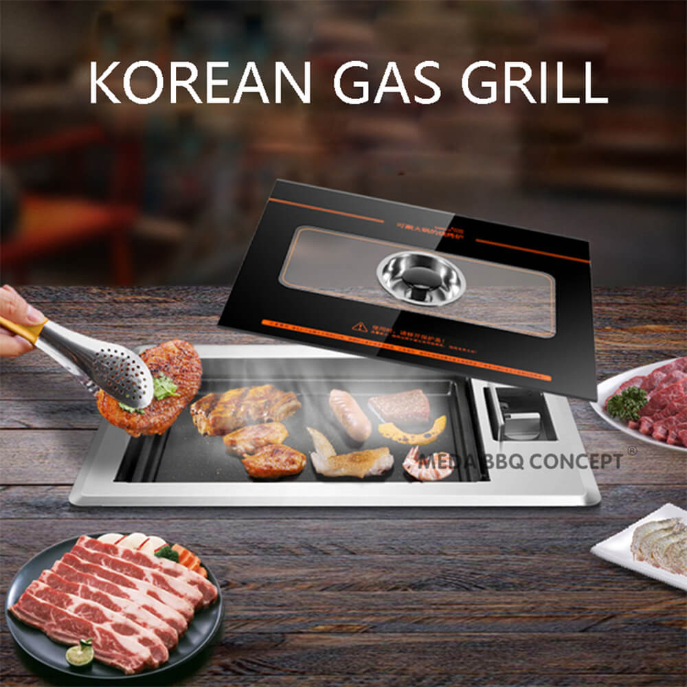 BBQ Table Comes With A Propane Korean Bbq Grill