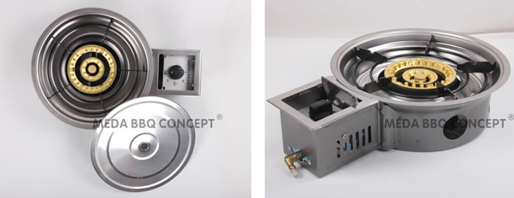 Korean Bbq Gas Stove Hot Pot Grill For Indonesia