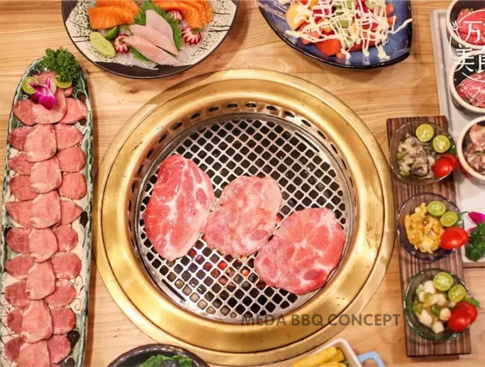 Yakinikuu Japanese BBQ Grill Smokeless Charcoal For Restaurant