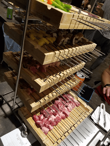 Chinese Auto Commercial Tabletop BBQ Skewer