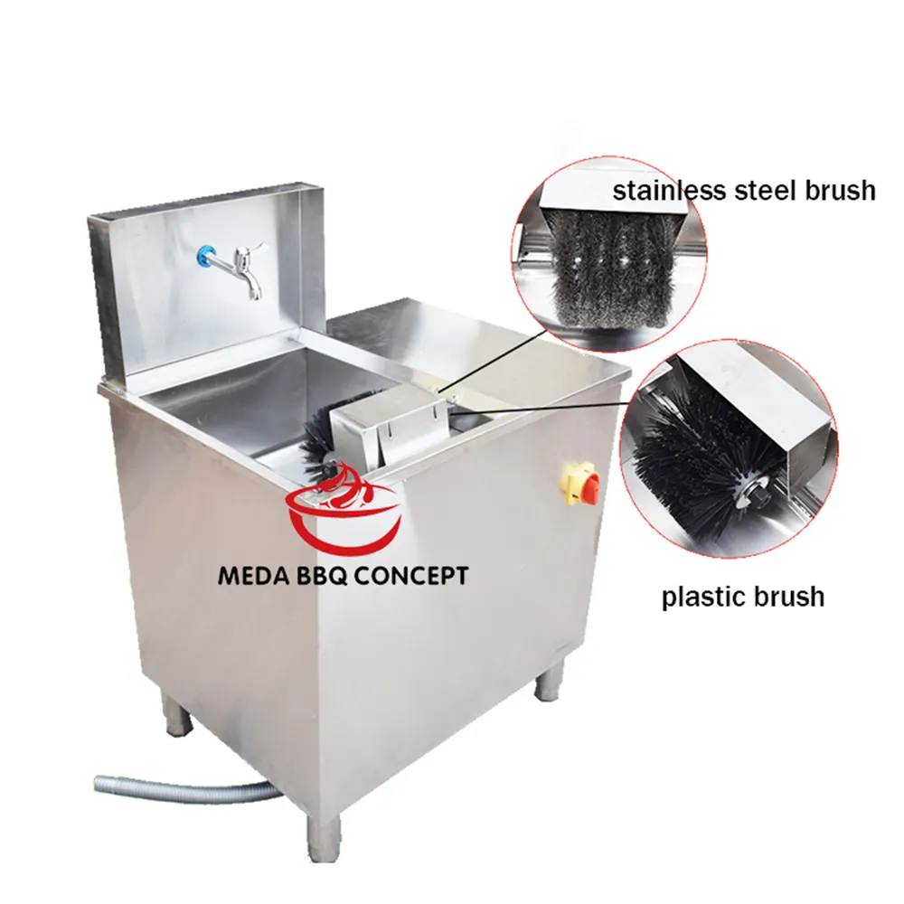 BBQ Net Cleaning Machine For BBQ Restaurant