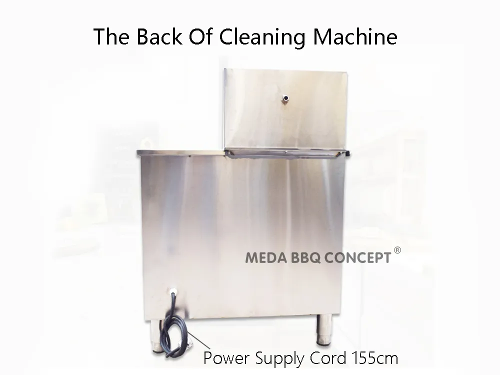 The Back Of BBQ Net Cleaning Machine