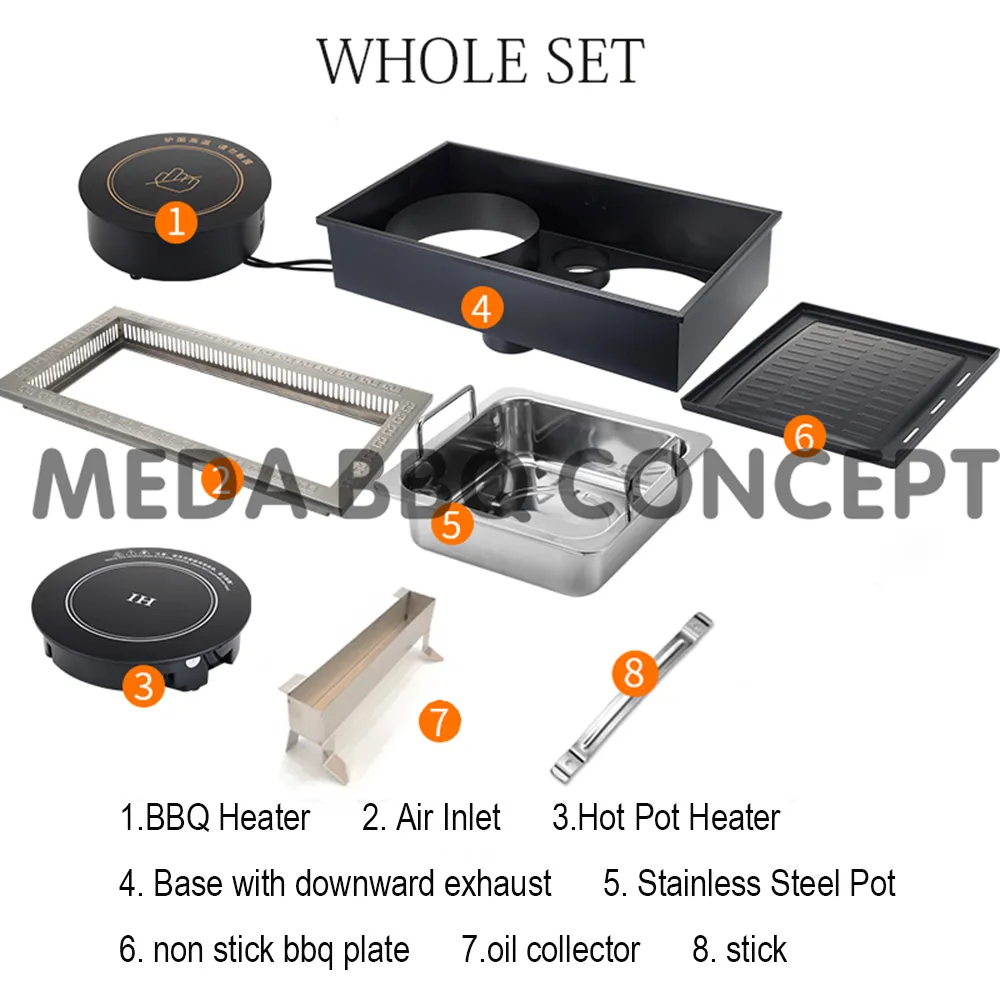 Commercial Hot Pot Table For Home And Restaurant