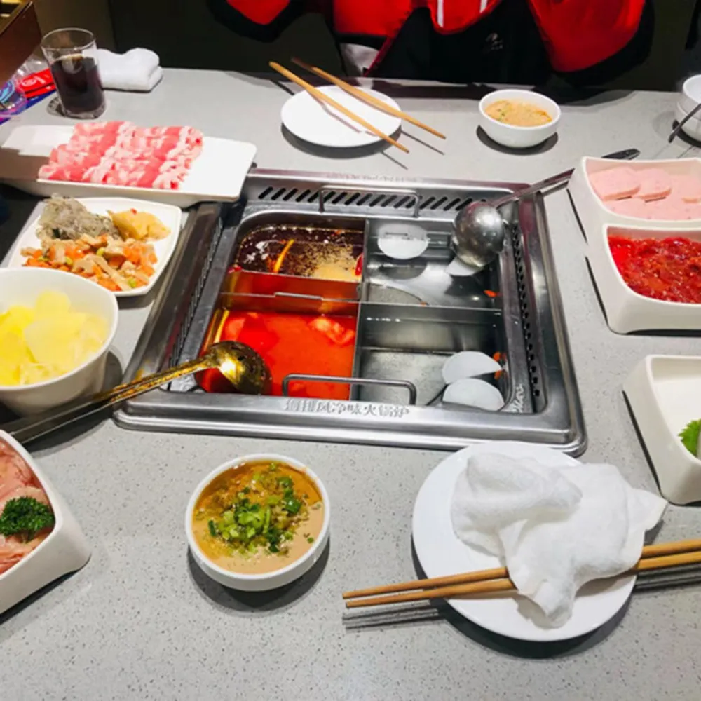 Shabu Shabu Table With Induction Cooker