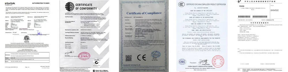 Certification For Chinese Hot Pot Table