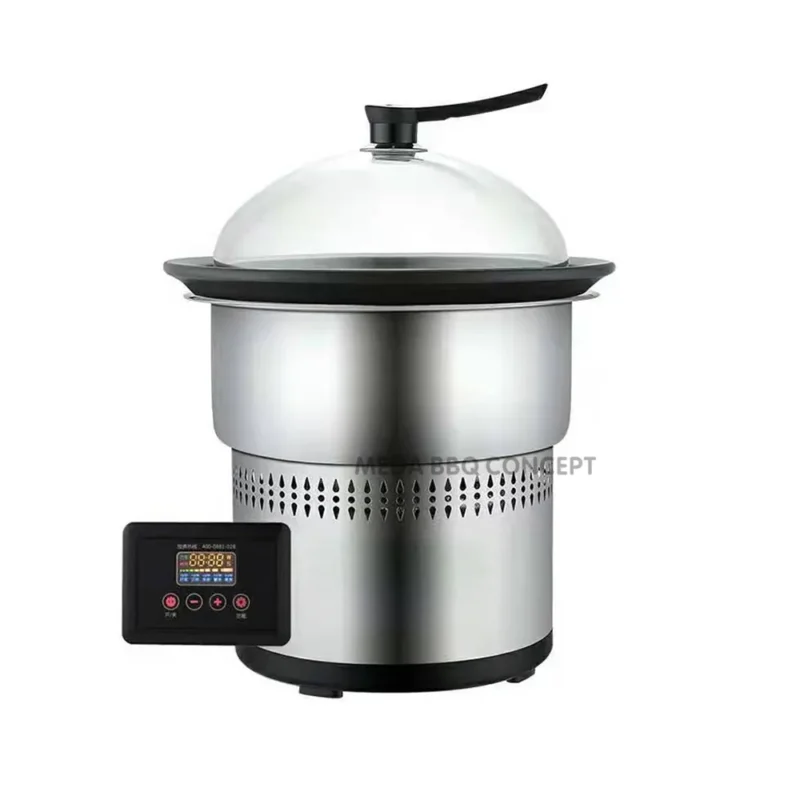Commercial Hot Pot Table With Commercial Seafood Steam Sauna Pot