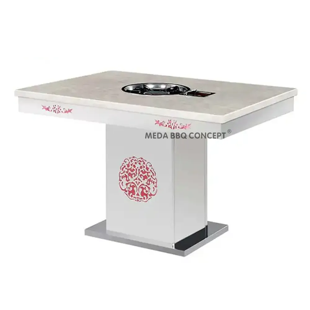 Commercial Korean BBQ With Grill Table