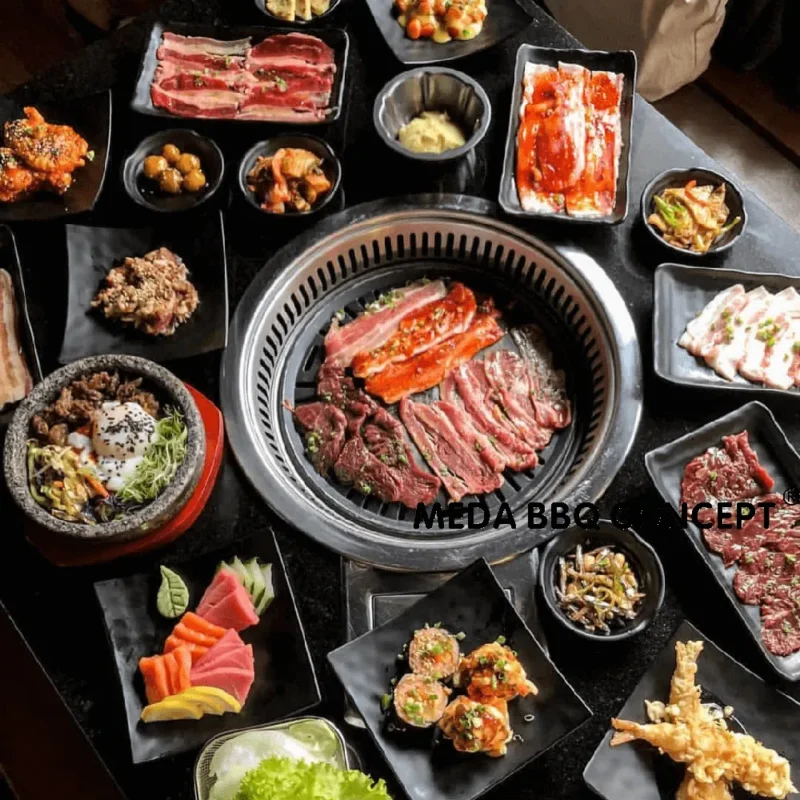 Korean BBQ Equipment For BBQ Restaurant