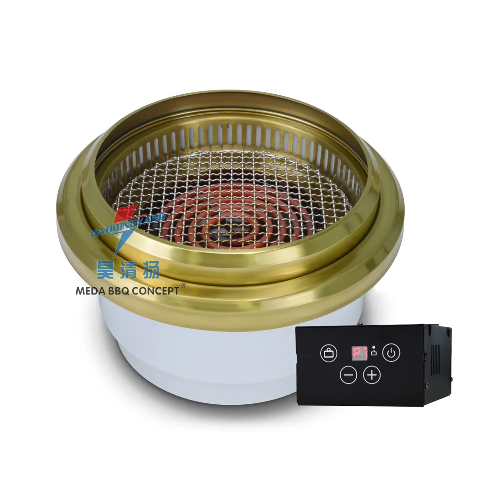 Korean Barbecue Equipment For BBQ Hot Pot Table