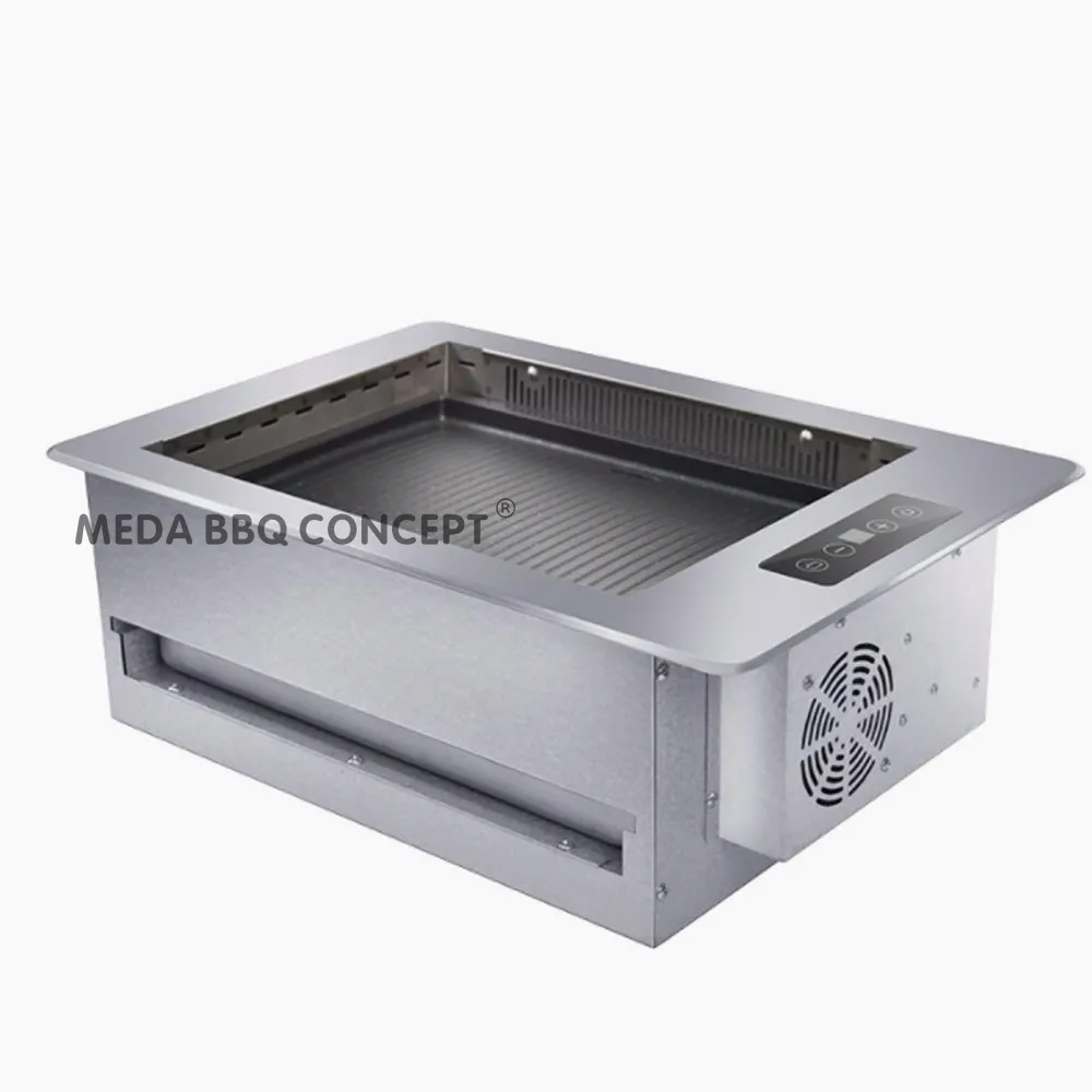 Rectangular Korean BBQ Grill For Restaurant