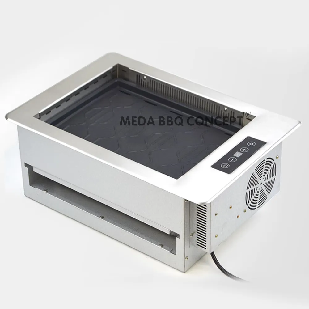 Square Korean BBQ Grill For Restaurant