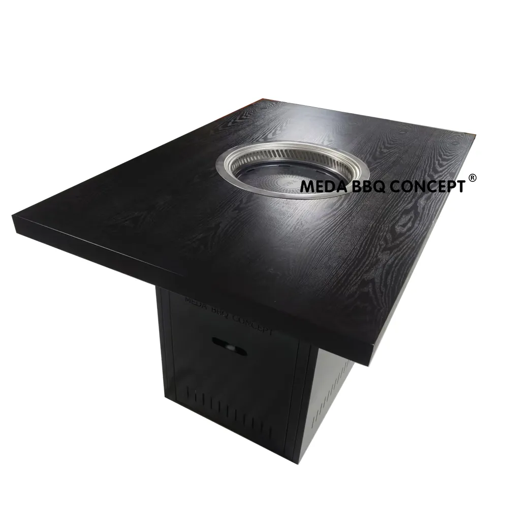 Custom Made Korean BBQ Grill Table For Sale