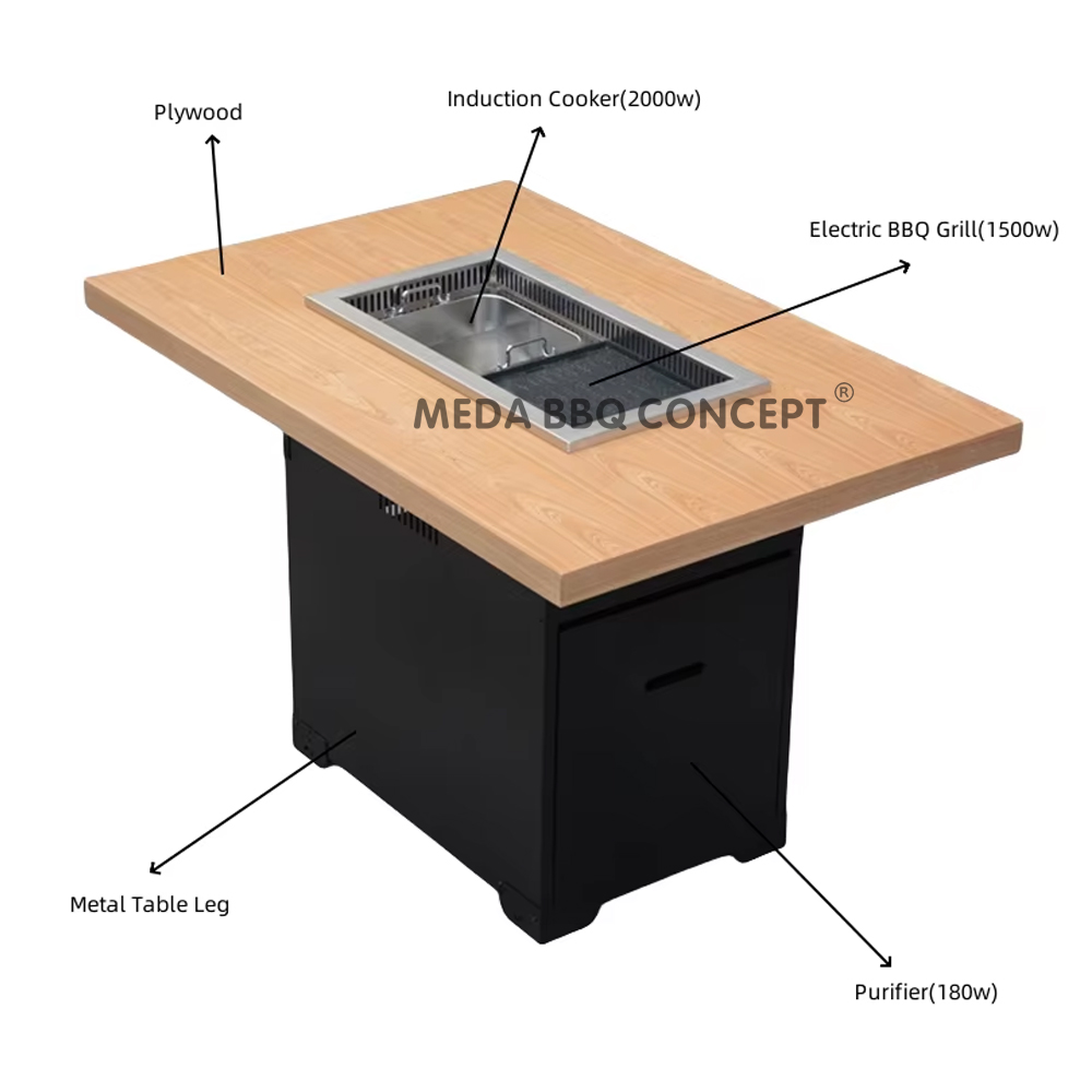 Korean BBQ Grill Table Restaurant Manufacturer