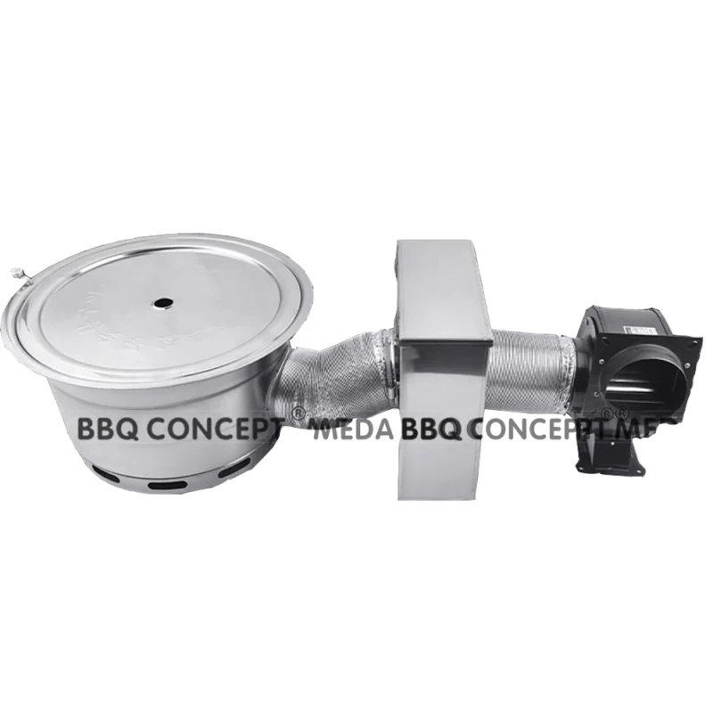 Korean BBQ Hood System With Stainless Steel Filter Box