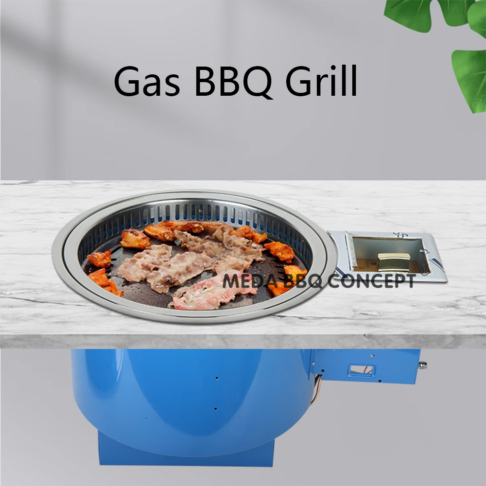 Korean BBQ Gas Grill Tabletop For Restaurant