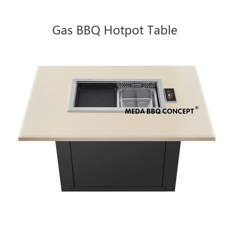 Table Korean Grill Gas Hot Pot Equiment