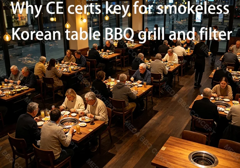 Ce Certified smokeless Korean Table BBQ Grill