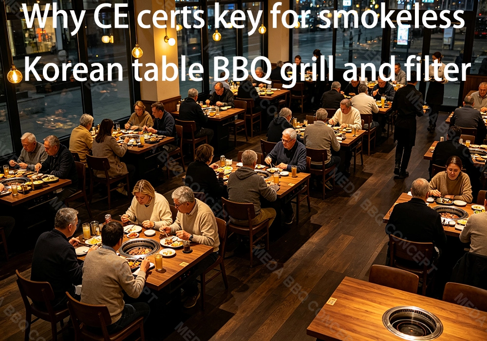 Ce Certified smokeless Korean Table BBQ Grill